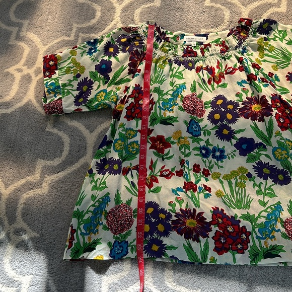 See by Chloe Floral Size 4 Top - Picture 5 of 6